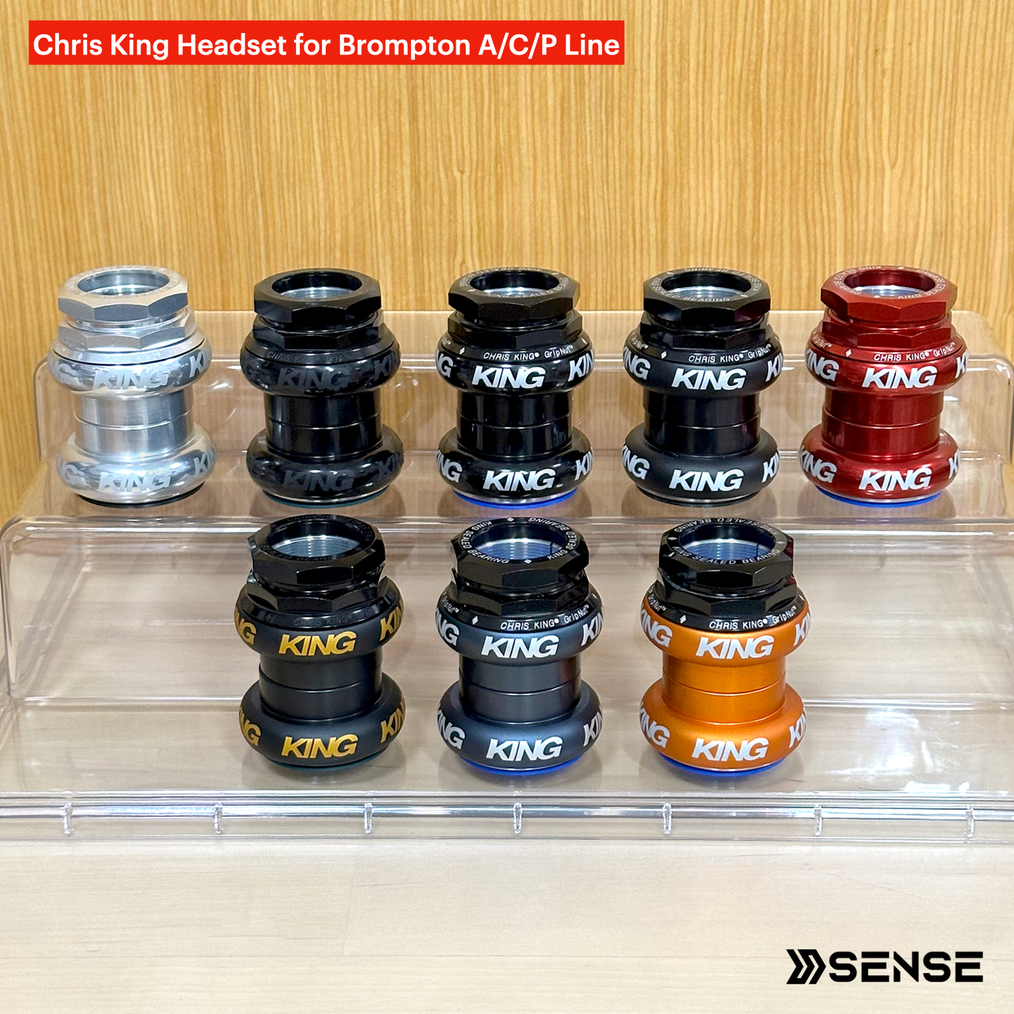 Chris King® GripNut Headset 1-1/8 inch for Brompton A/C/P Line