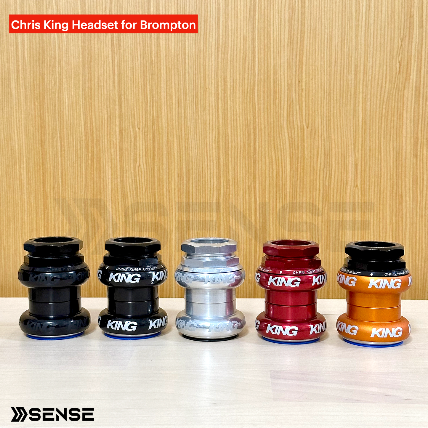 Chris King® GripNut Headset 1-1/8 inch for Brompton A/C/P Line