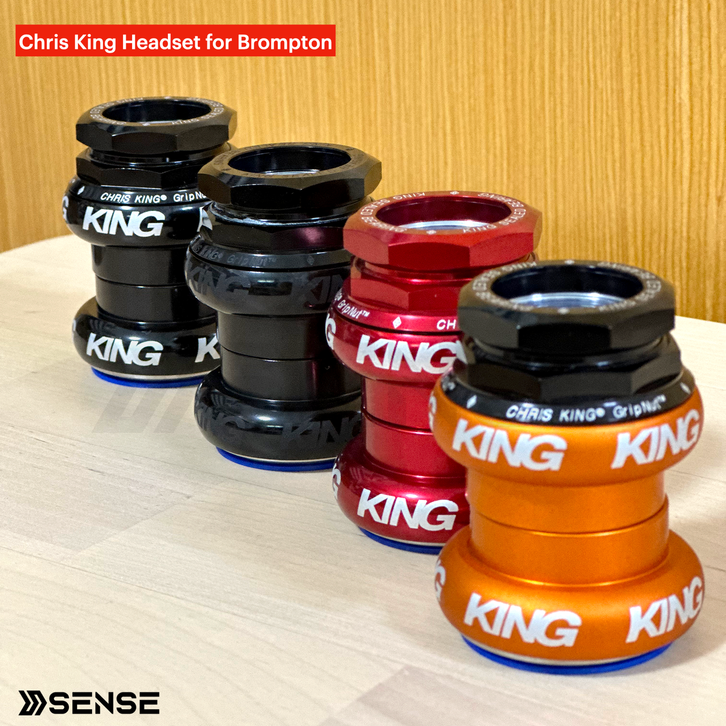 Chris King® GripNut Headset 1-1/8 inch for Brompton A/C/P Line
