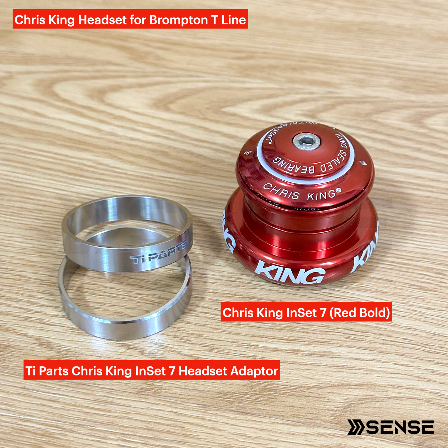 Chris King® InSet™ 7 GripLock™ Headset for Brompton T/G Line
