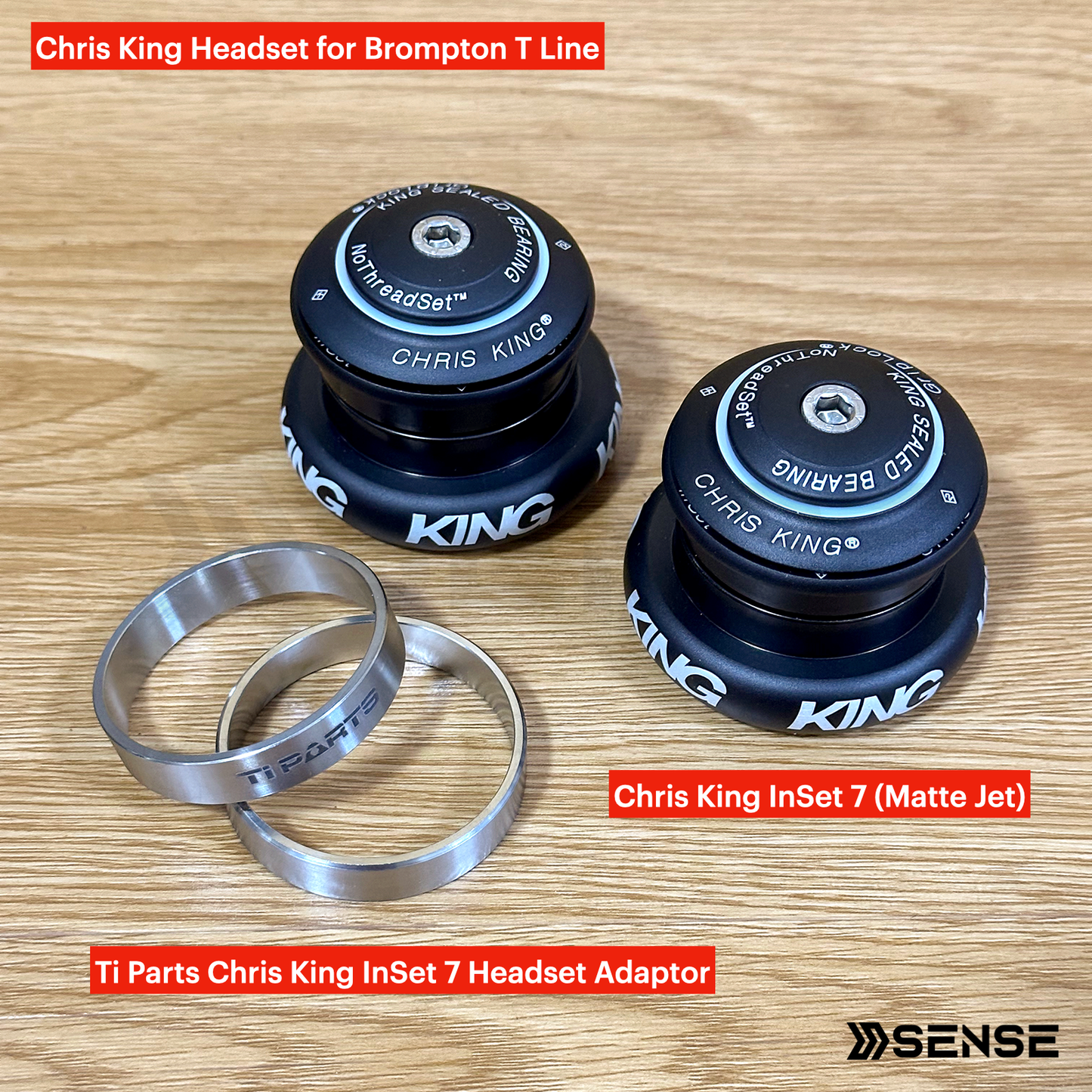 Chris King® InSet™ 7 GripLock™ Headset for Brompton T/G Line