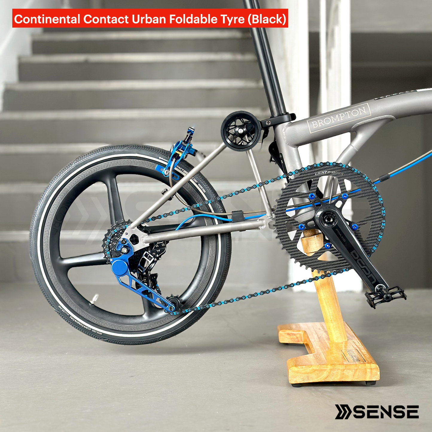 Continental Contact Urban Black / Dark Tan / Brown / Cream Wall Foldable 35-349 Tyre