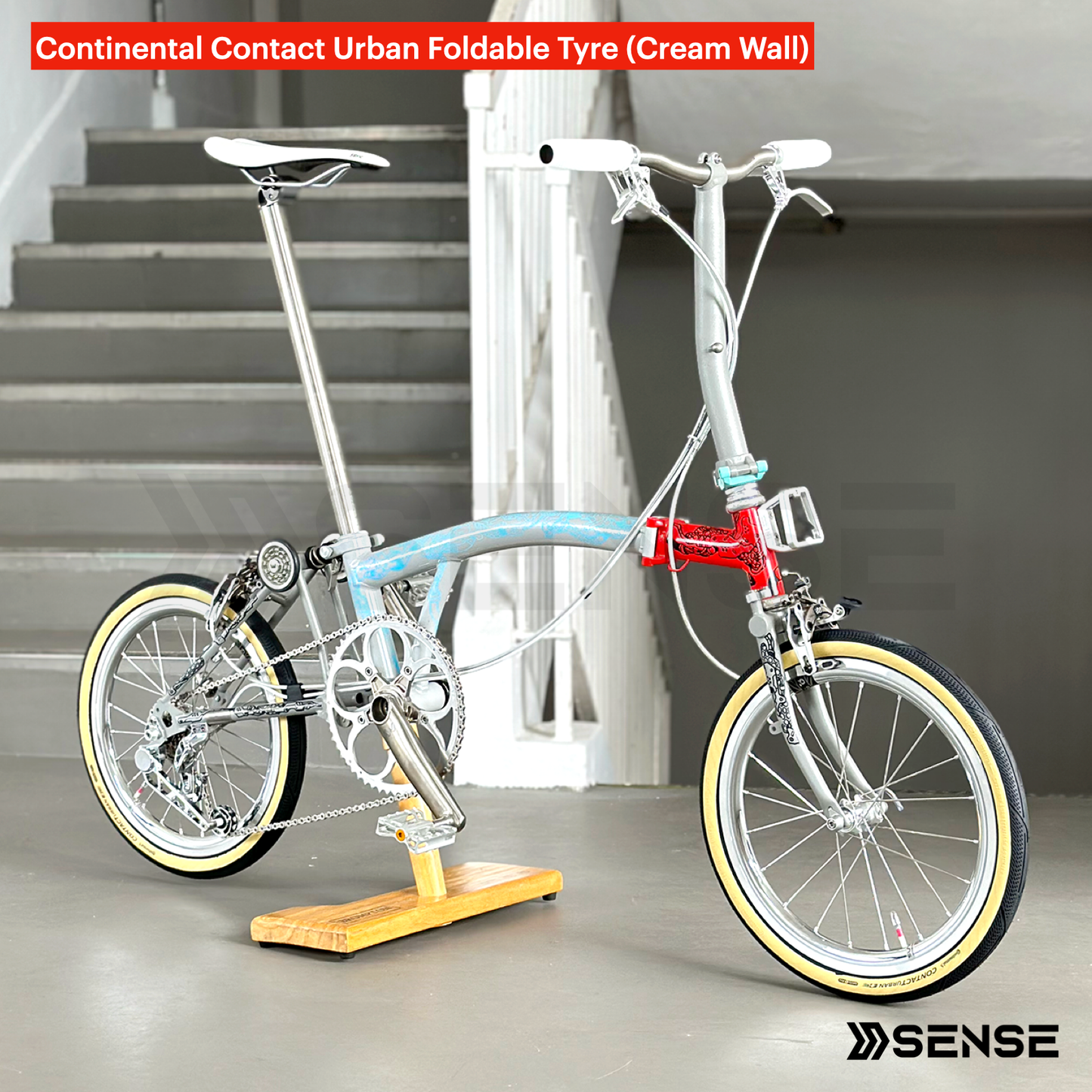 Continental Contact Urban Black / Dark Tan / Brown / Cream Wall Foldable 35-349 Tyre