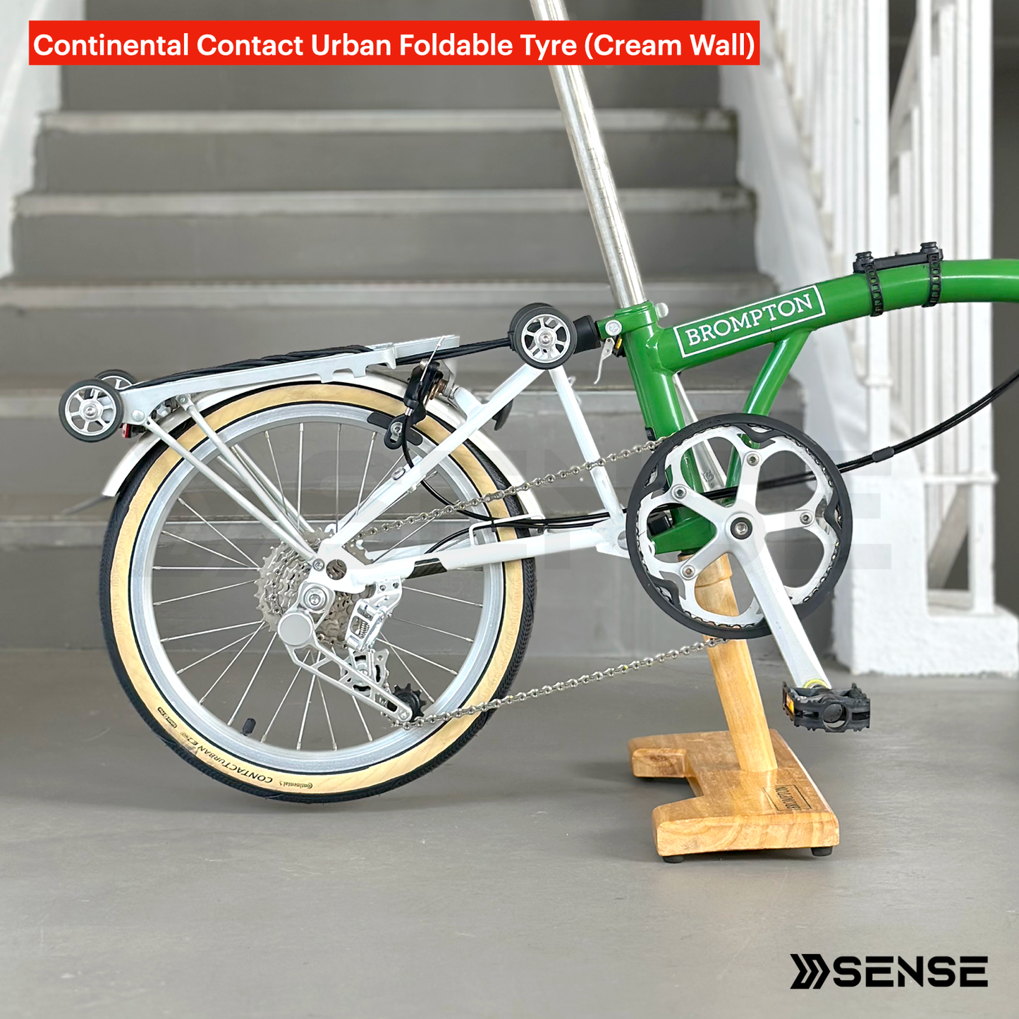 Continental Contact Urban Black / Dark Tan / Brown / Cream Wall Foldable 35-349 Tyre