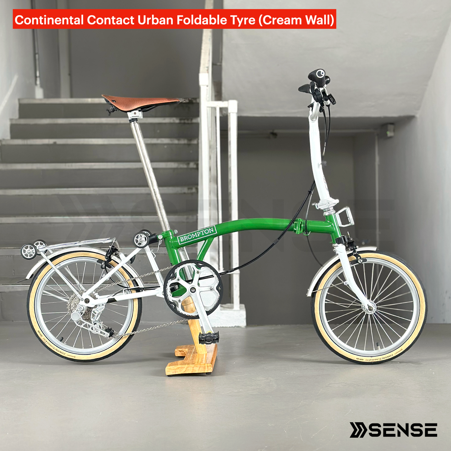 Continental Contact Urban Black / Dark Tan / Brown / Cream Wall Foldable 35-349 Tyre