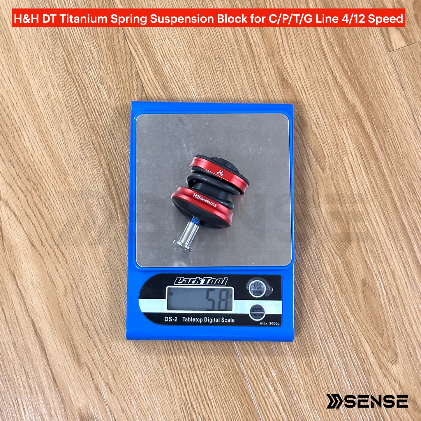 H&H DT Ti Titanium Spring Suspension Block for Brompton C/P/T Line 1/4/12 Speed & G Line