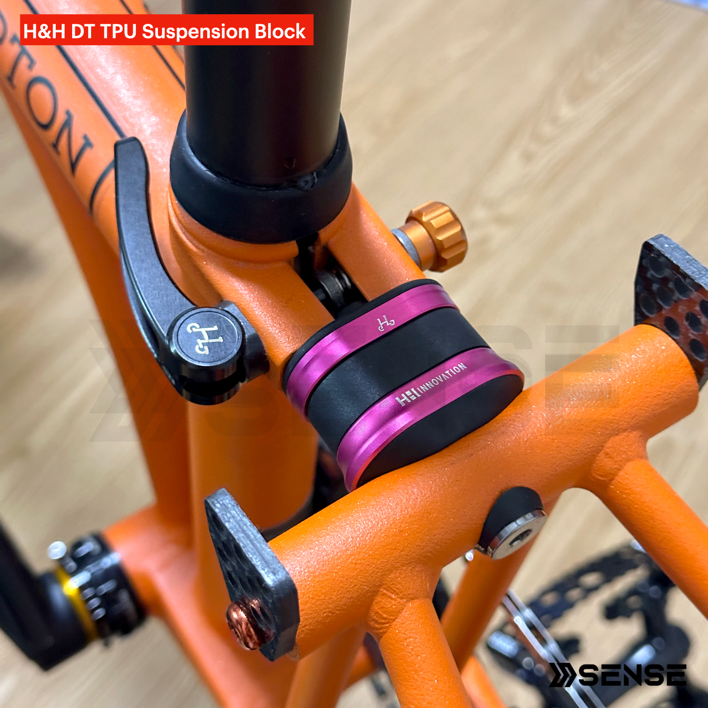 H&H DT TPU Suspension Block for Brompton C/P/T Line 1/4/12 Speed & G Line