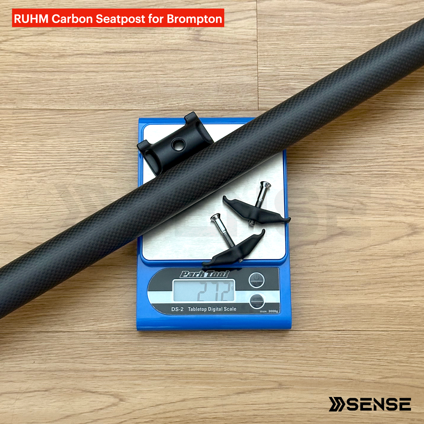 RUHM Carbon T800 Seatpost S Bar Handlebar Saddle Bundle