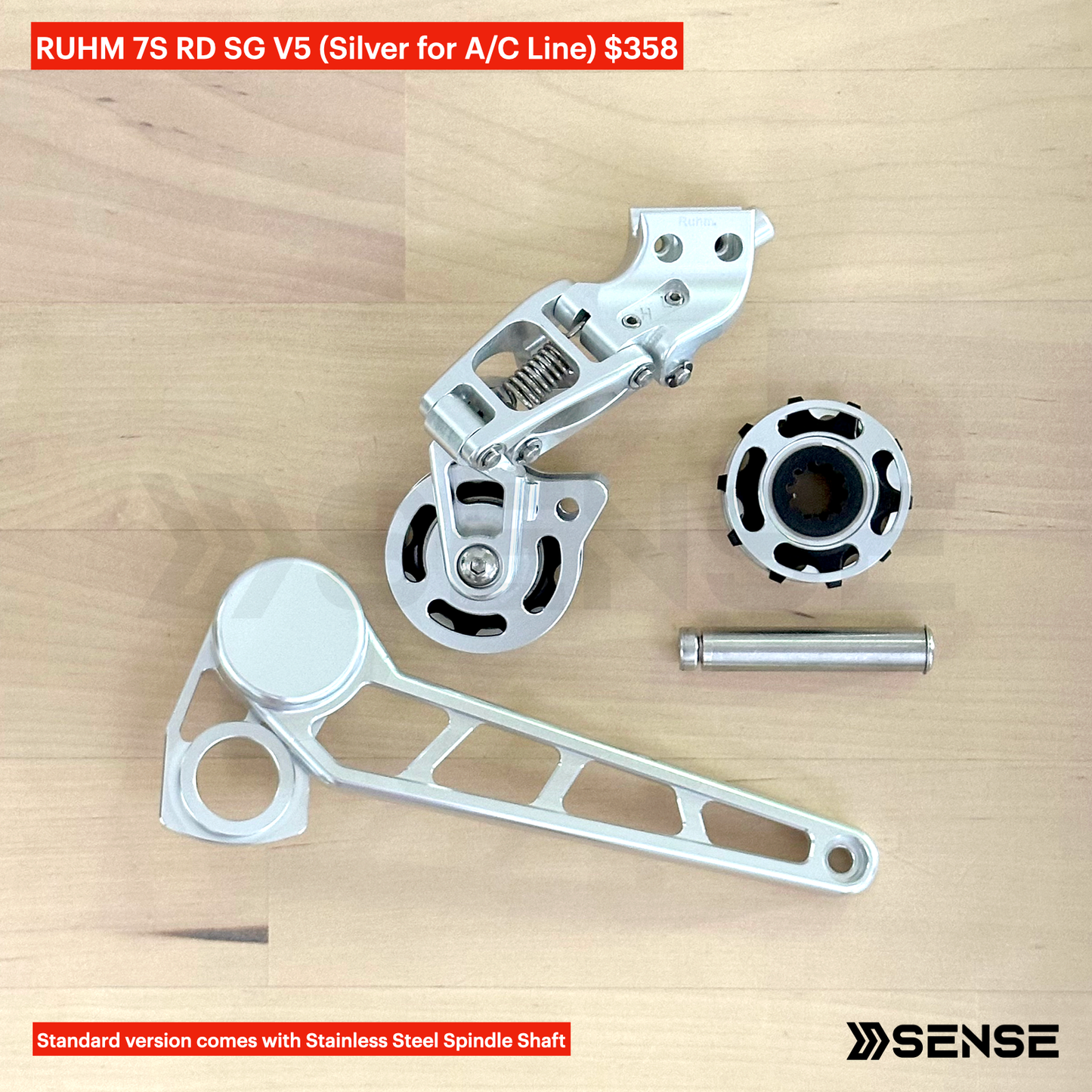 RUHM 7S Gear Set RD Rear Derailleur Tensioner for Brompton A/C Line