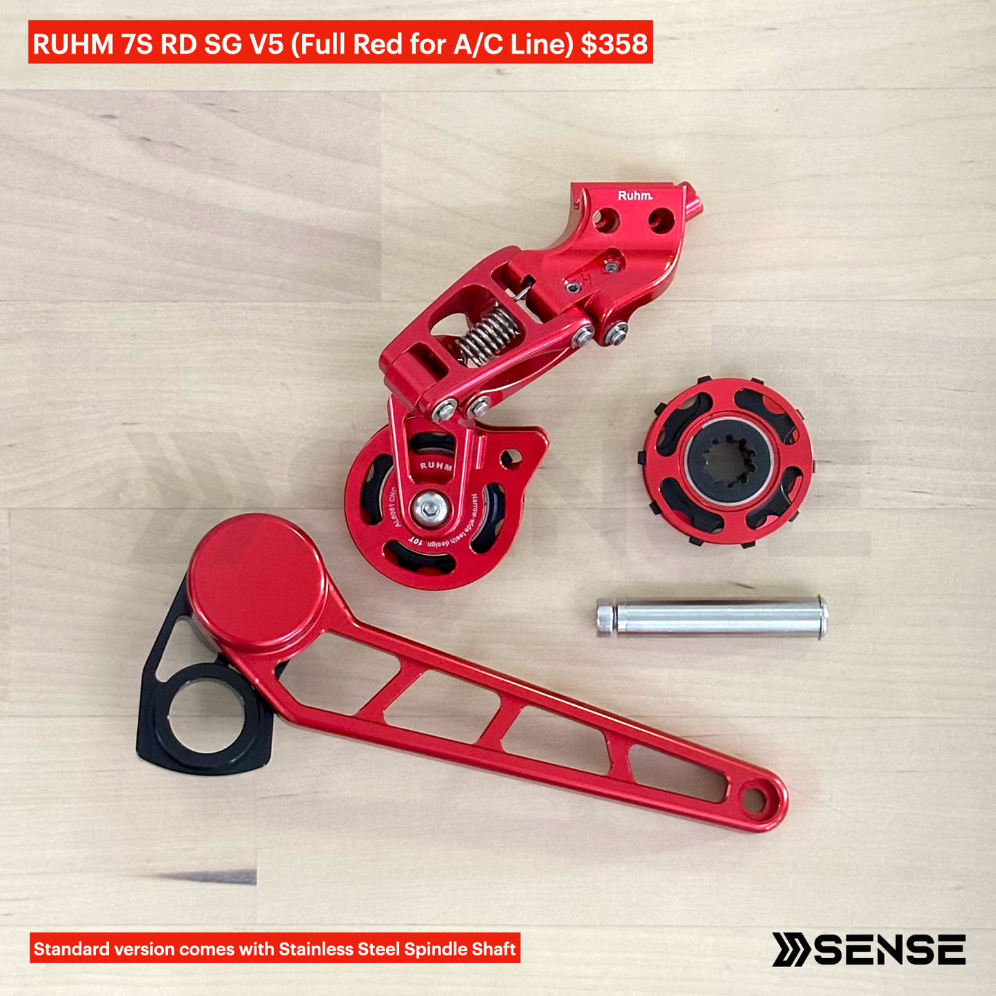 RUHM 7S Gear Set RD Rear Derailleur Tensioner for Brompton A/C Line