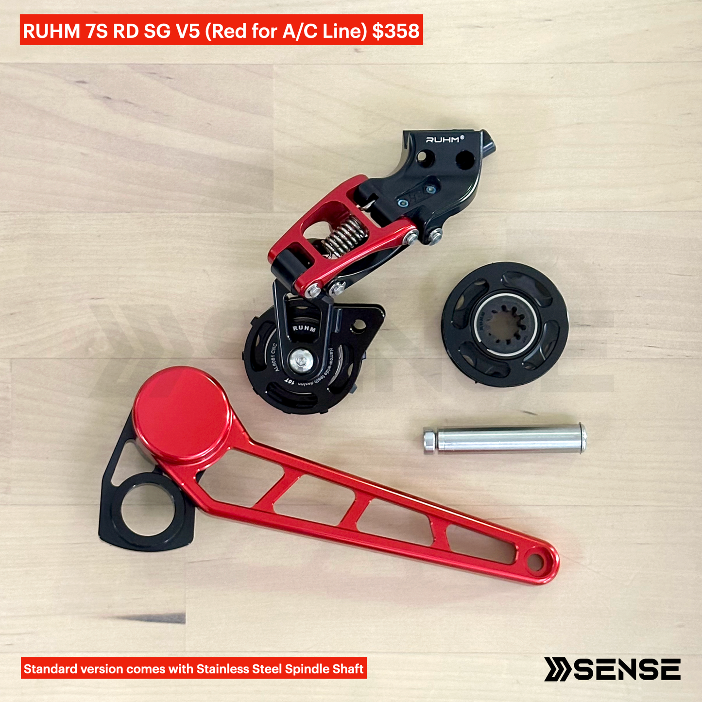 RUHM 7S Gear Set RD Rear Derailleur Tensioner for Brompton A/C Line