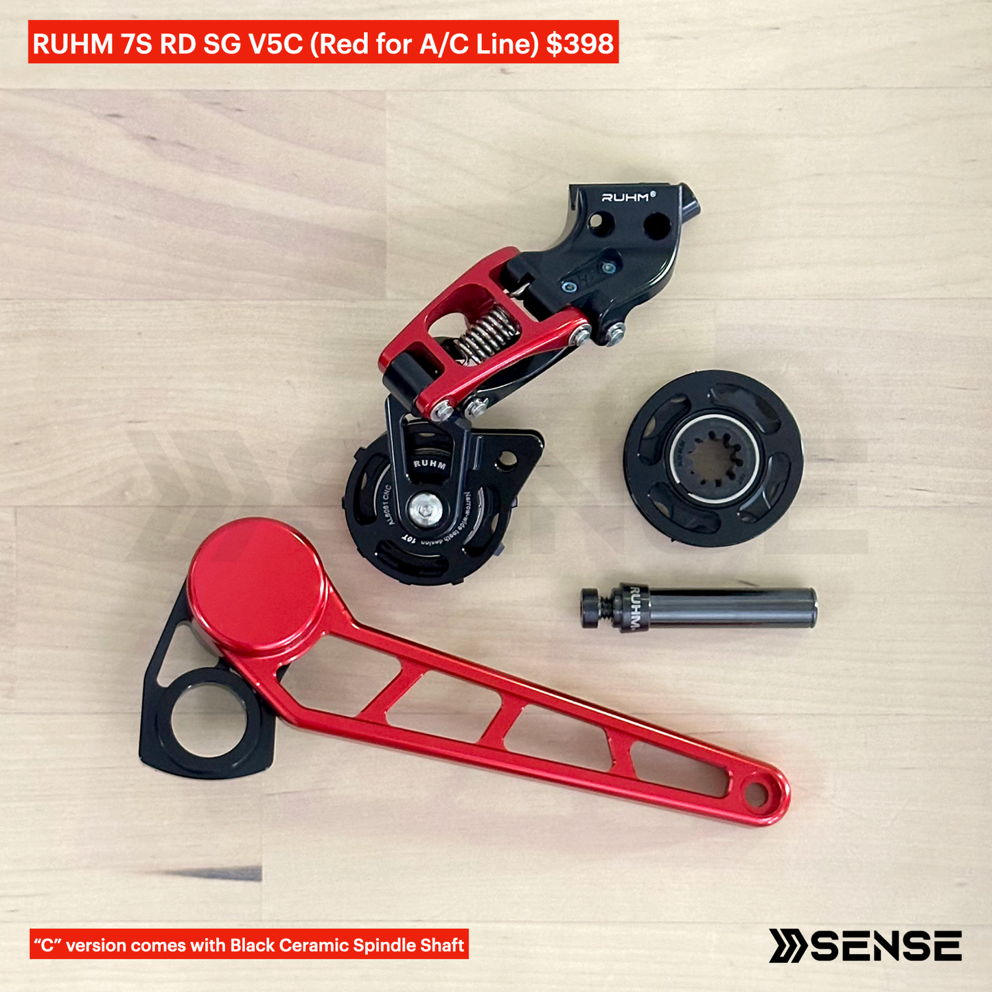 RUHM 7S Gear Set RD Rear Derailleur Tensioner for Brompton A/C Line