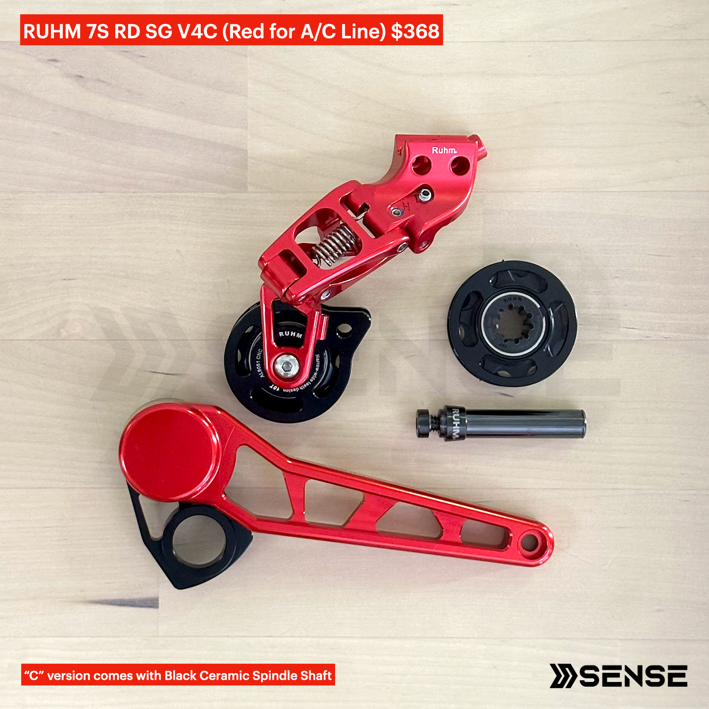 RUHM 7S Gear Set RD Rear Derailleur Tensioner for Brompton A/C Line