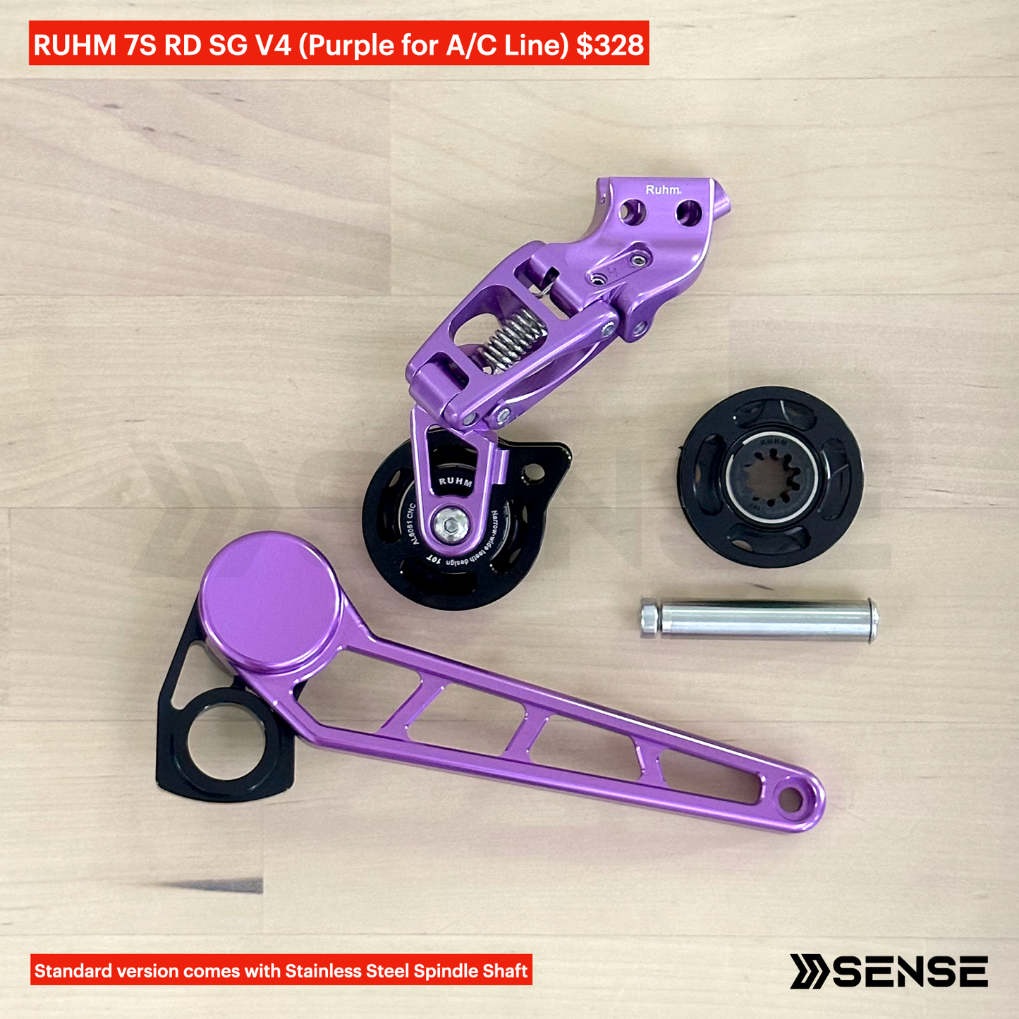 RUHM 7S Gear Set RD Rear Derailleur Tensioner for Brompton A/C Line
