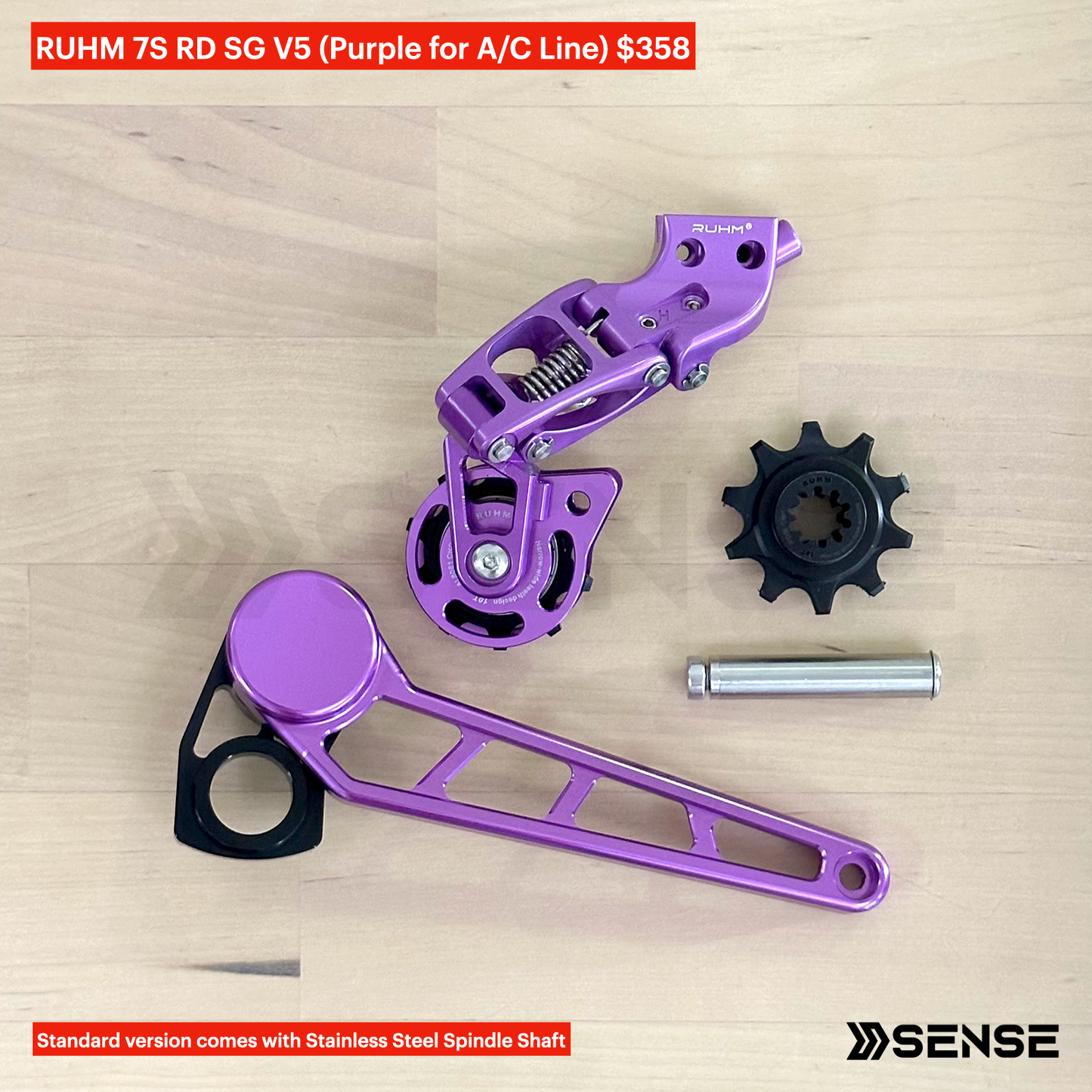 RUHM 7S Gear Set RD Rear Derailleur Tensioner for Brompton A/C Line