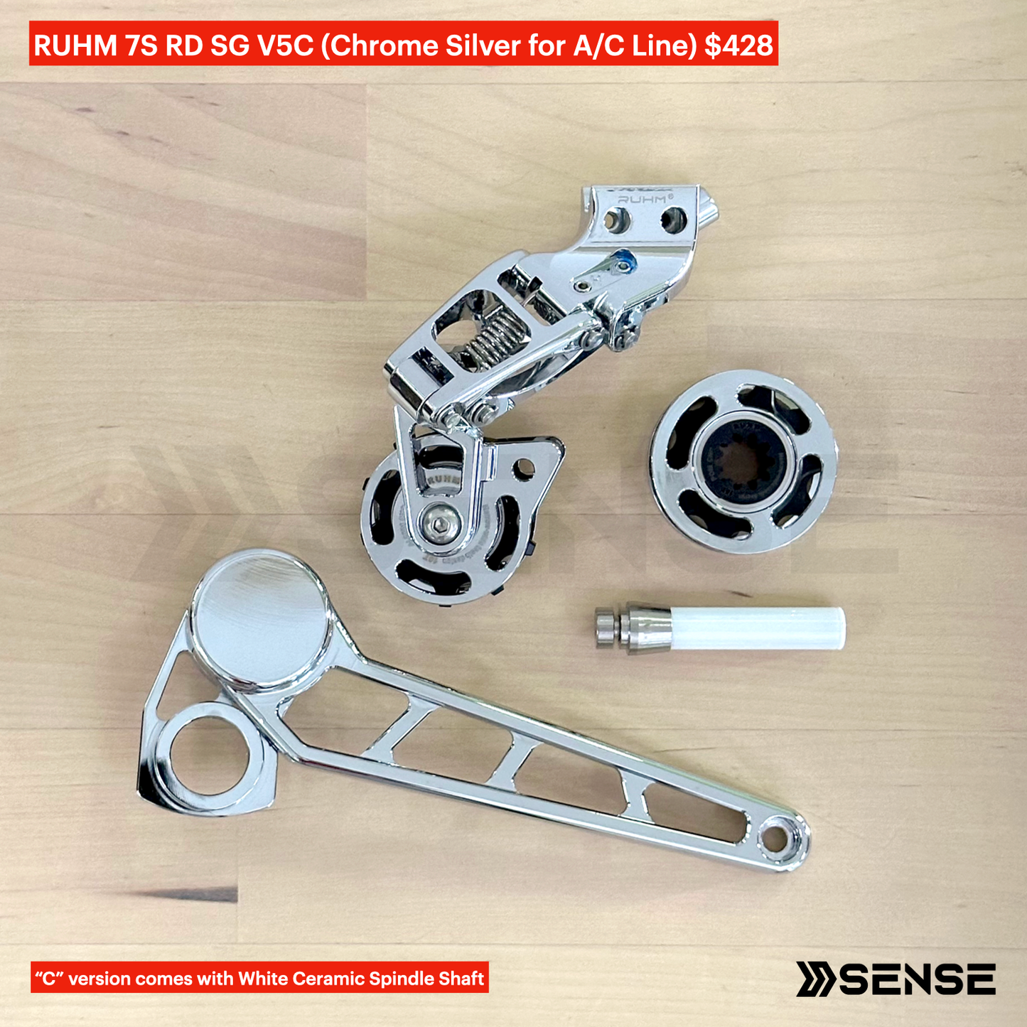 RUHM 7S Gear Set RD Rear Derailleur Tensioner for Brompton A/C Line