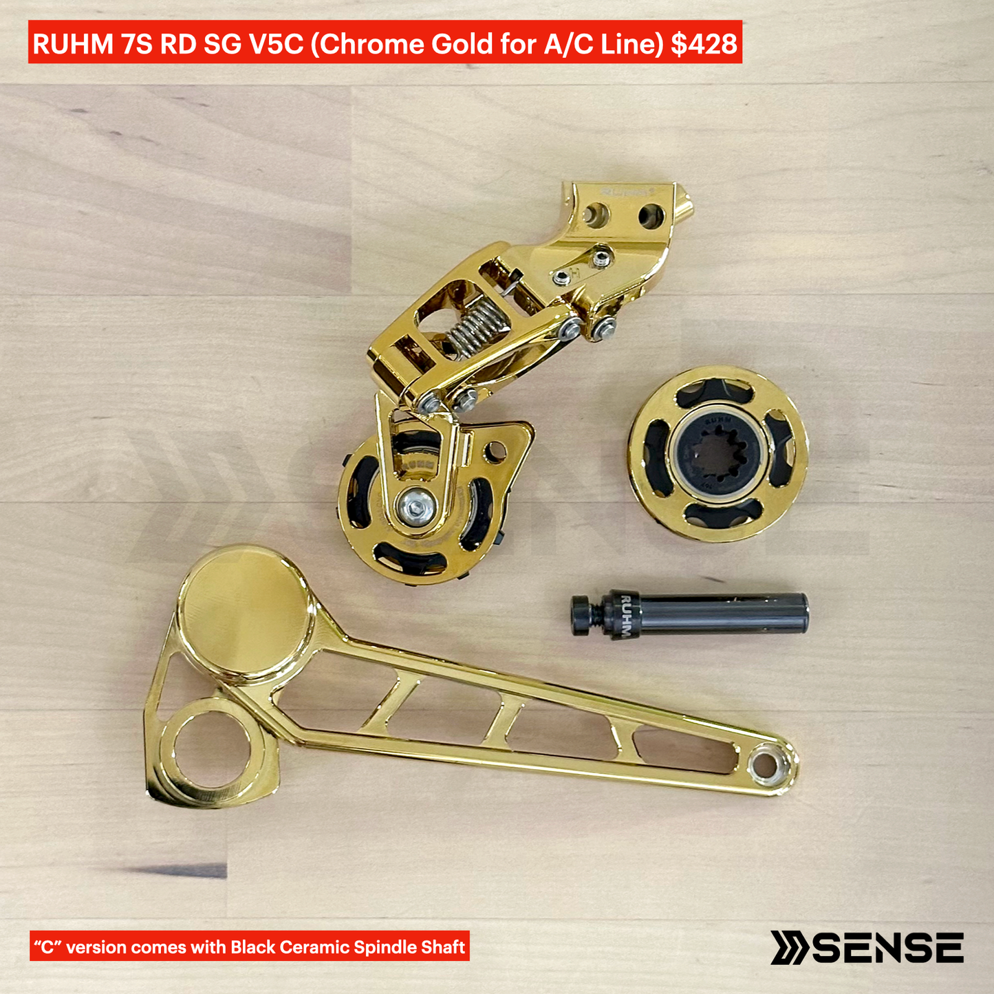 RUHM 7S Gear Set RD Rear Derailleur Tensioner for Brompton A/C Line