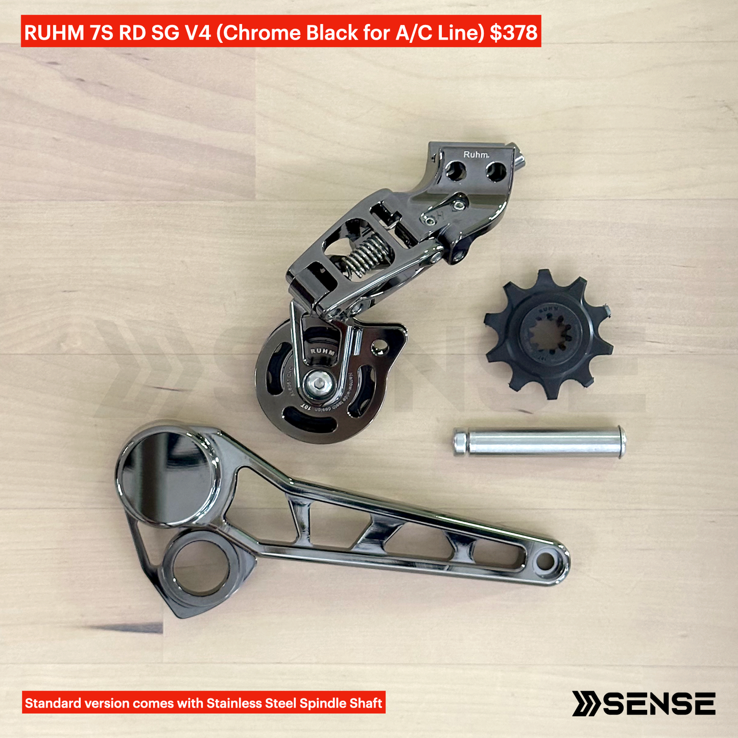 RUHM 7S Gear Set RD Rear Derailleur Tensioner for Brompton A/C Line