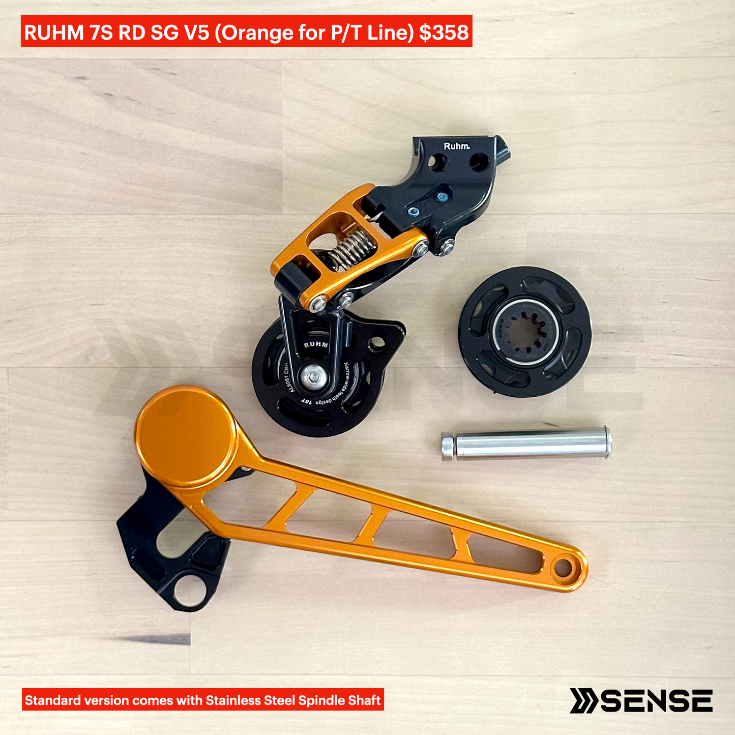 RUHM 7S Gear Set RD Rear Derailleur Tensioner for Brompton P/T Line