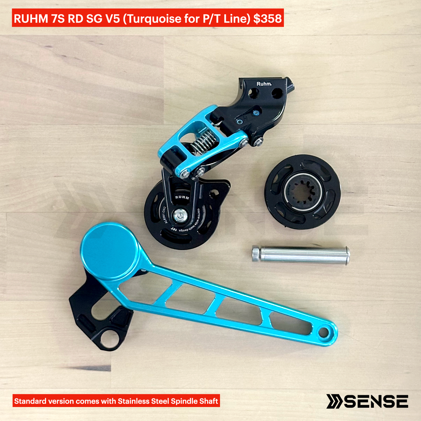 RUHM 7S Gear Set RD Rear Derailleur Tensioner for Brompton P/T Line