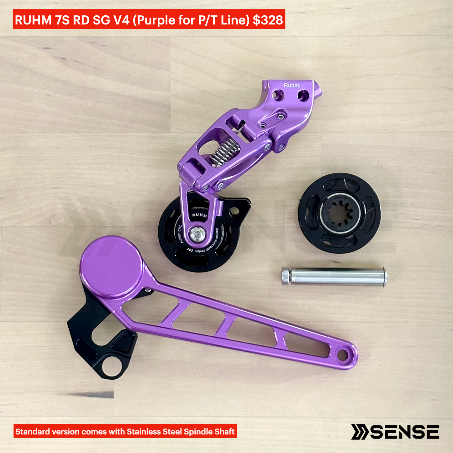 RUHM 7S Gear Set RD Rear Derailleur Tensioner for Brompton P/T Line