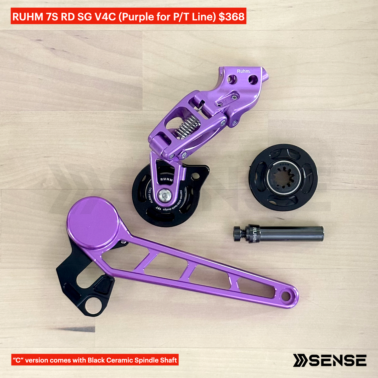 RUHM 7S Gear Set RD Rear Derailleur Tensioner for Brompton P/T Line