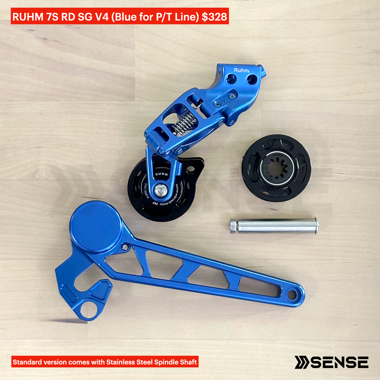 RUHM 7S Gear Set RD Rear Derailleur Tensioner for Brompton P/T Line