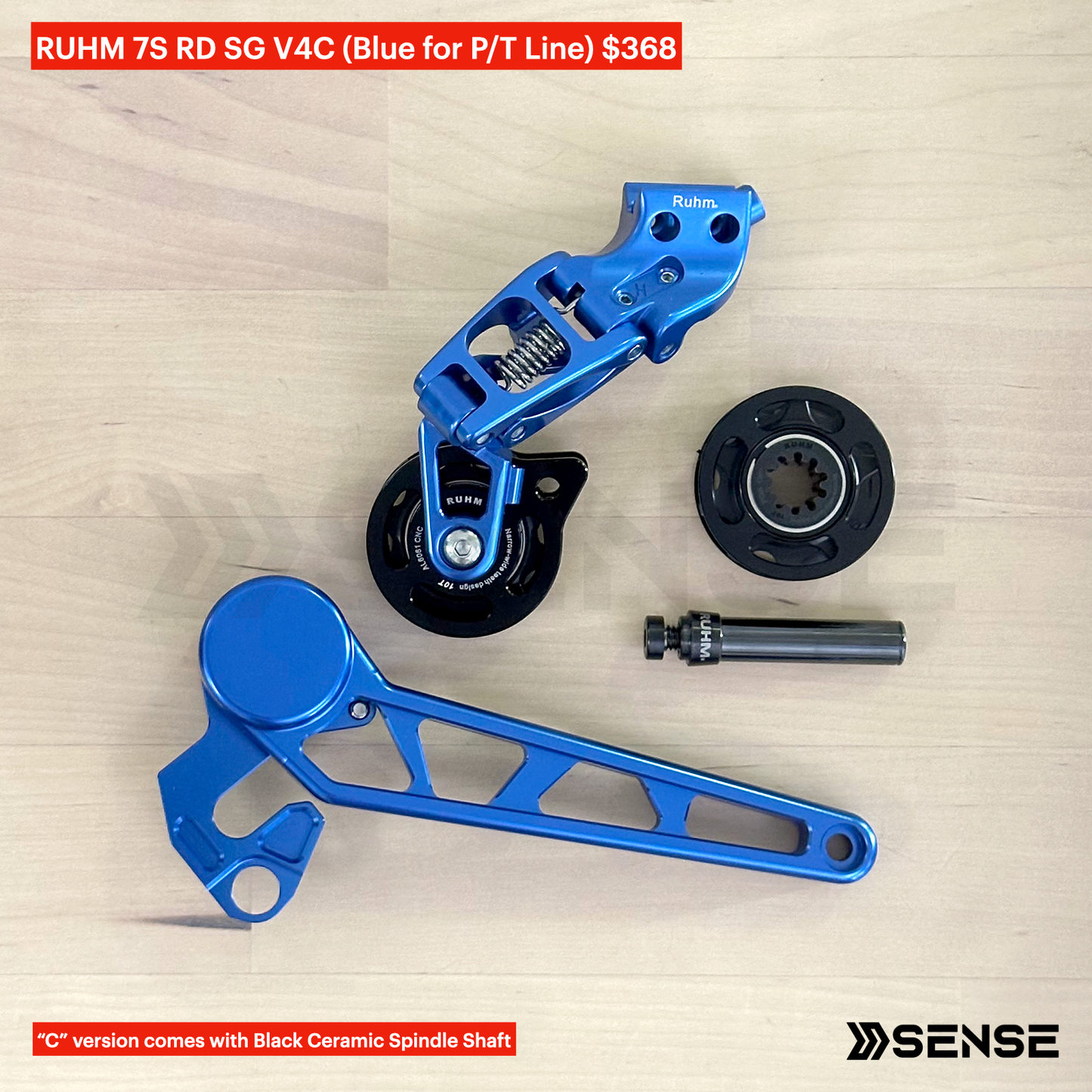 RUHM 7S Gear Set RD Rear Derailleur Tensioner for Brompton P/T Line