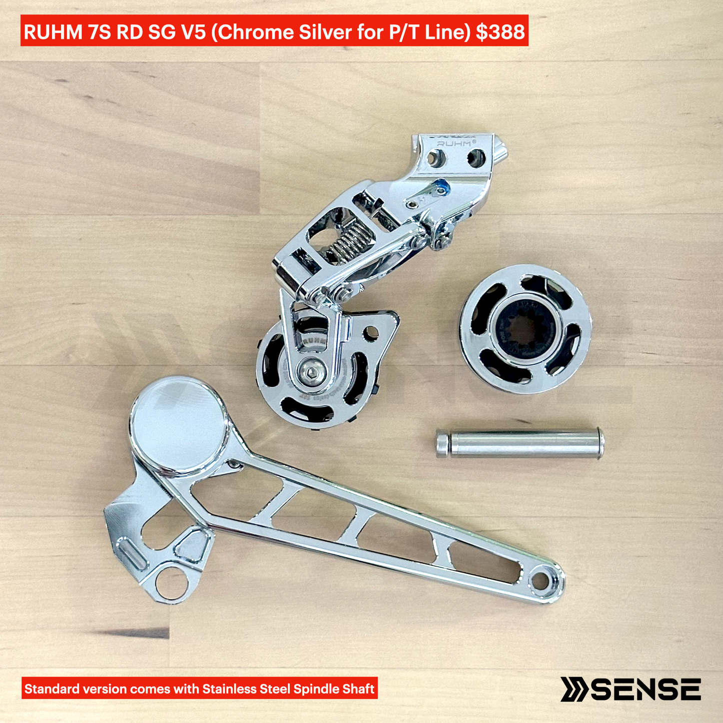 RUHM 7S Gear Set RD Rear Derailleur Tensioner for Brompton P/T Line