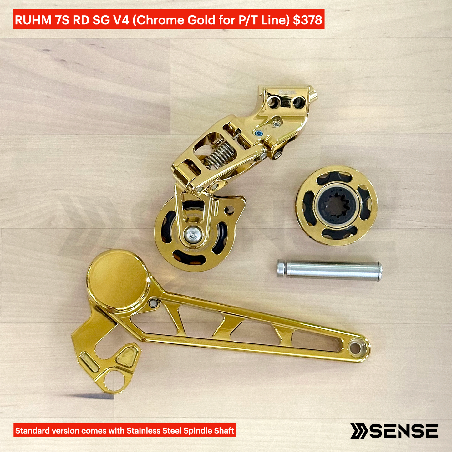 RUHM 7S Gear Set RD Rear Derailleur Tensioner for Brompton P/T Line