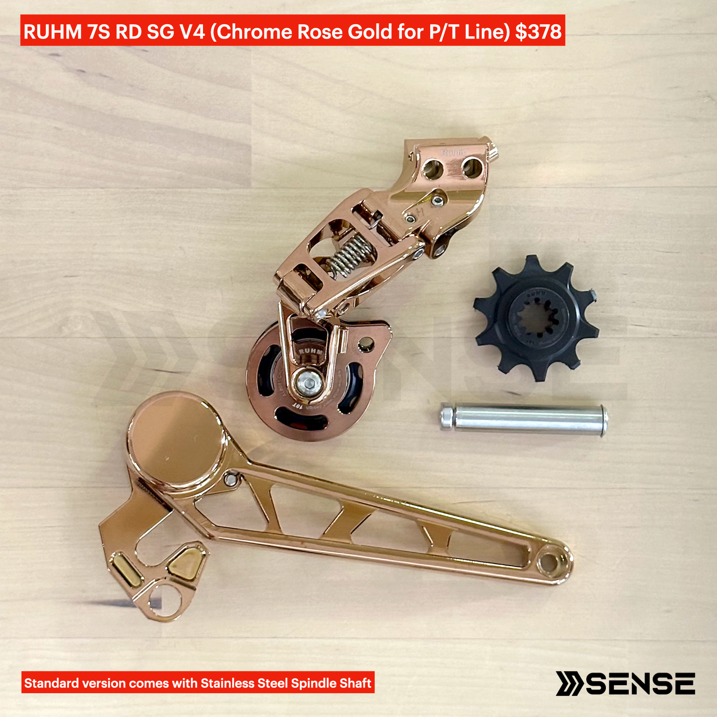 RUHM 7S Gear Set RD Rear Derailleur Tensioner for Brompton P/T Line