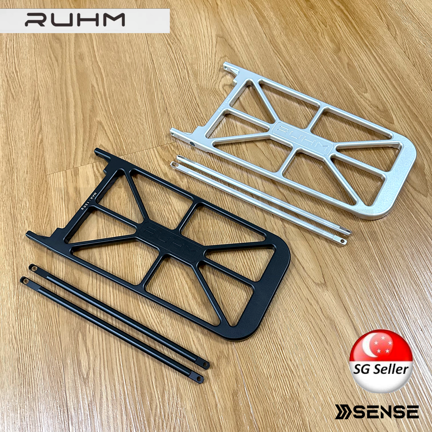 RUHM Rear Rack for Brompton A/C Line
