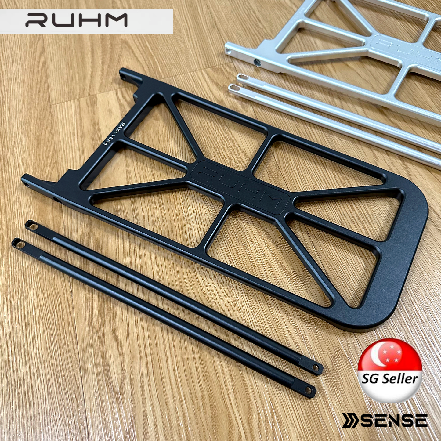 RUHM Rear Rack for Brompton A/C Line