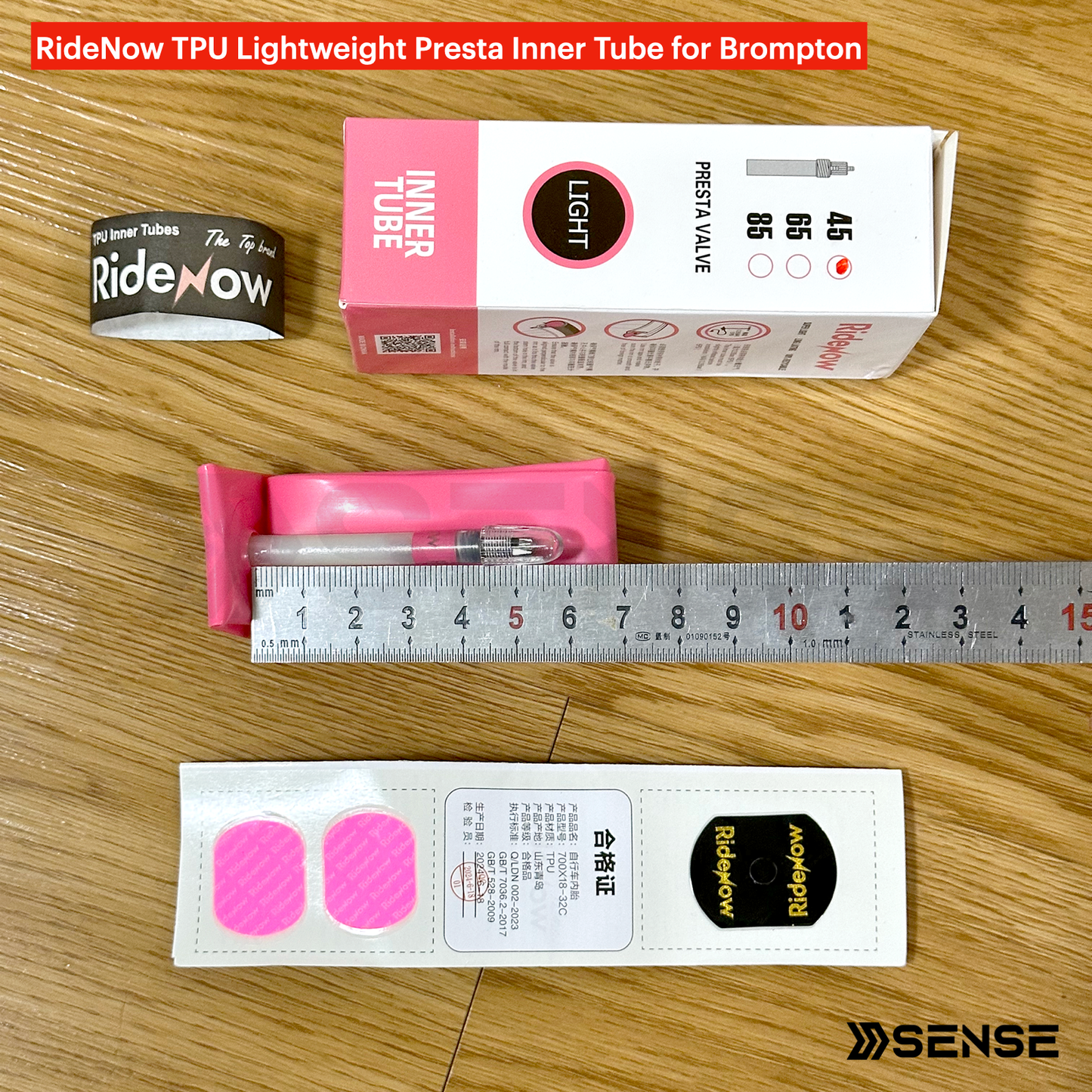 Ridenow TPU 16 inch 349 SV45 Presta Inner Tube