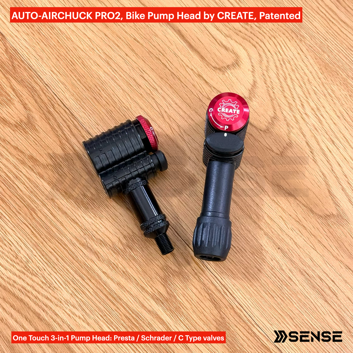 AUTO-AIRCHUCK PRO2 Bike Pump Head by CREATE