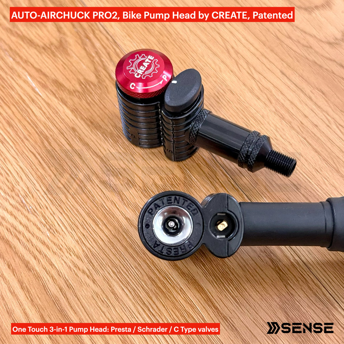 AUTO-AIRCHUCK PRO2 Bike Pump Head by CREATE