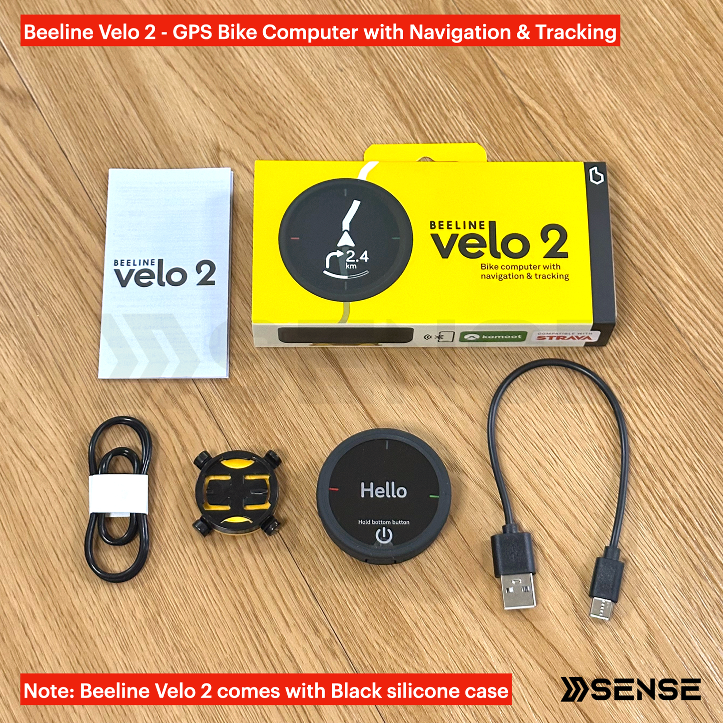 Beeline Velo 2 - GPS Bike Computer with Navigation & Tracking