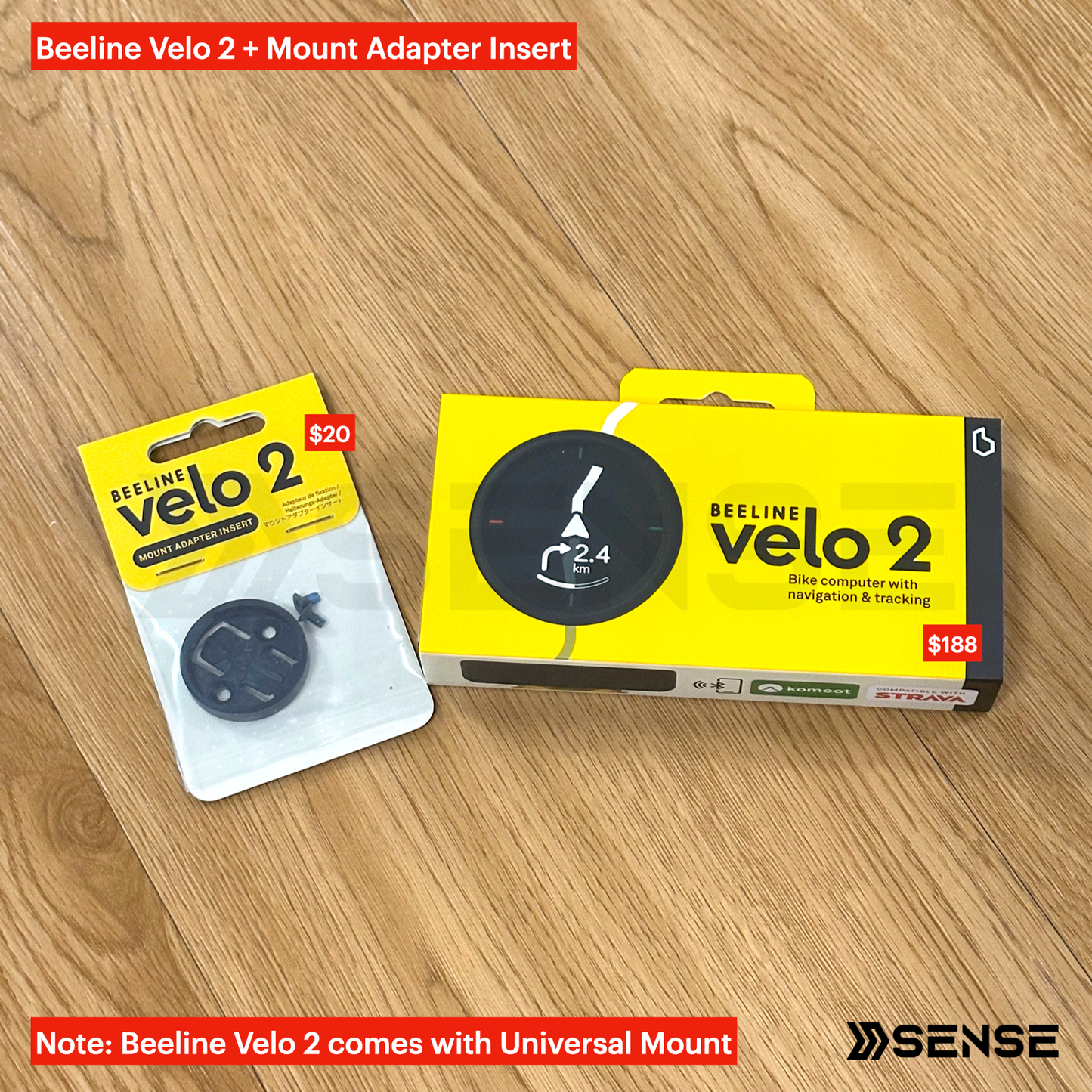 Beeline Velo 2 - GPS Bike Computer with Navigation & Tracking