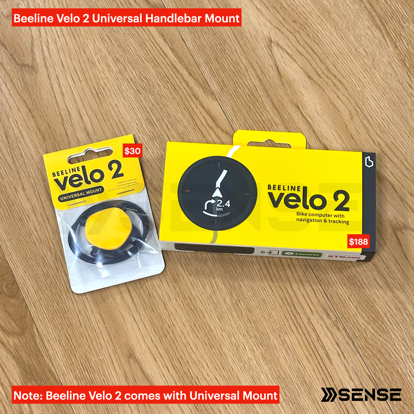 Beeline Velo 2 - GPS Bike Computer with Navigation & Tracking