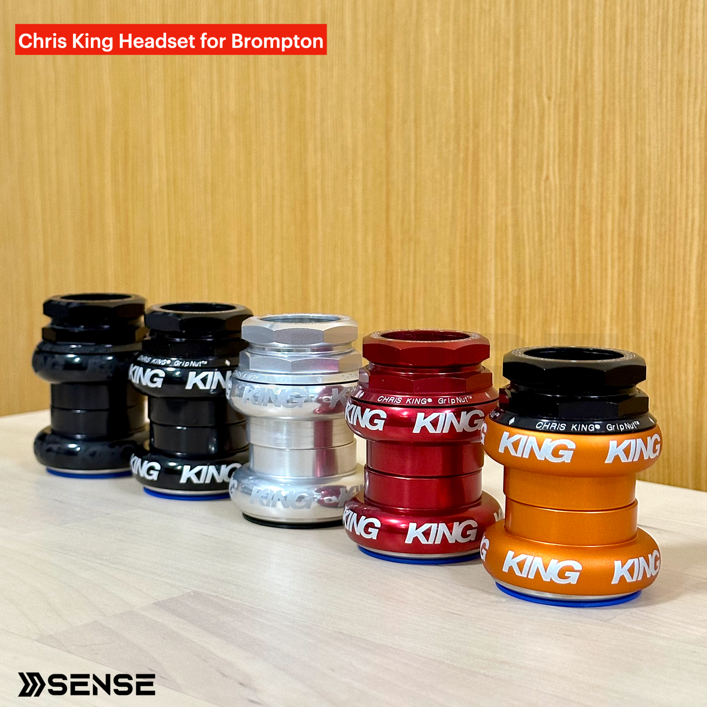 Chris King® GripNut Headset 1-1/8 inch for Brompton A/C/P Line
