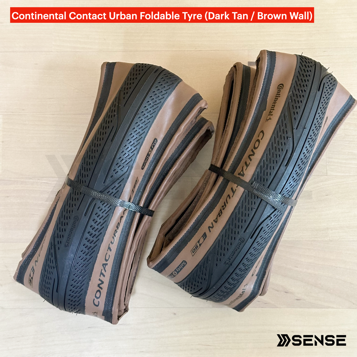 Continental Contact Urban Black / Dark Tan / Brown / Cream Wall Foldable 35-349 Tyre