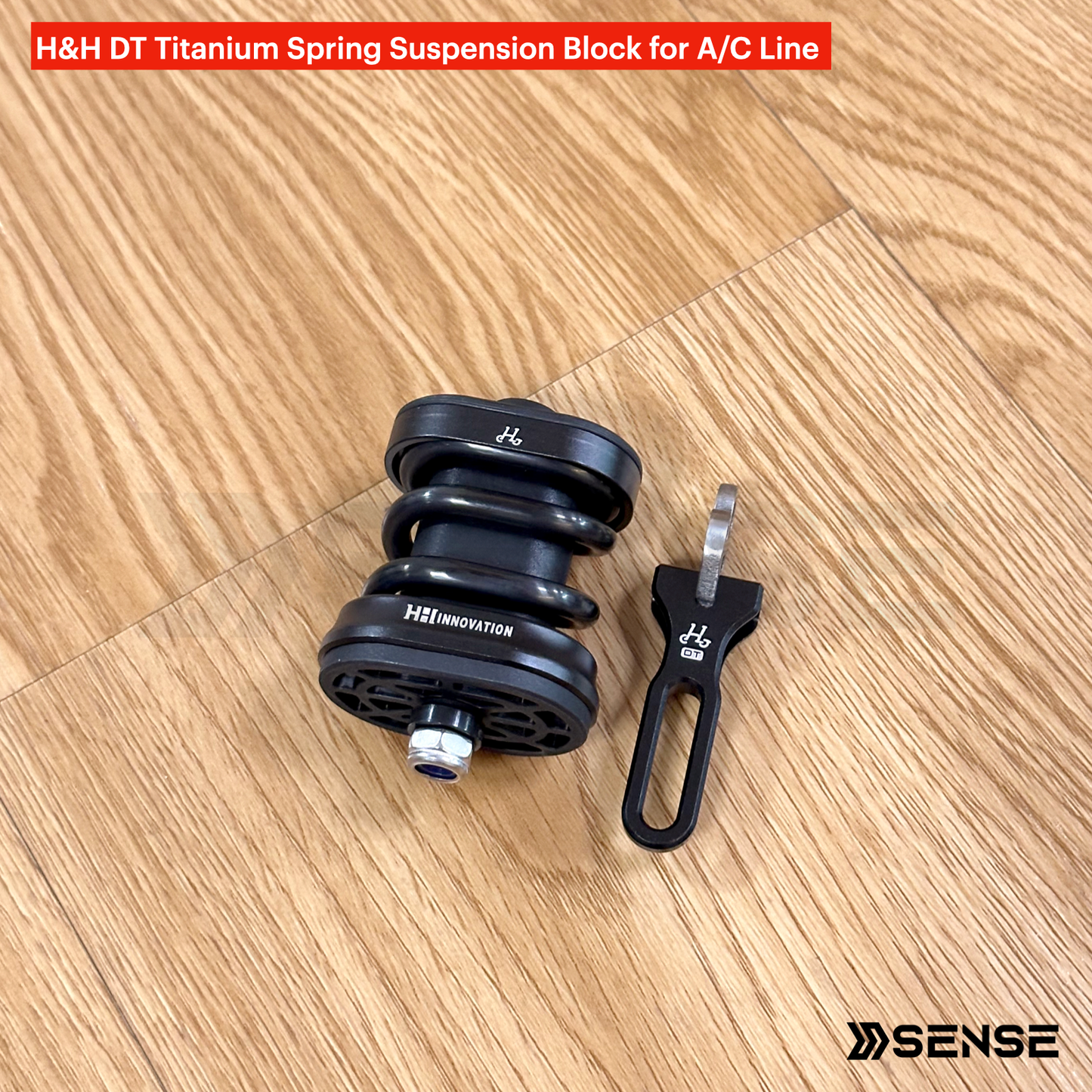 H&H DT Ti Titanium Spring Suspension Block for Brompton A/C Line 2/3/6 Speed