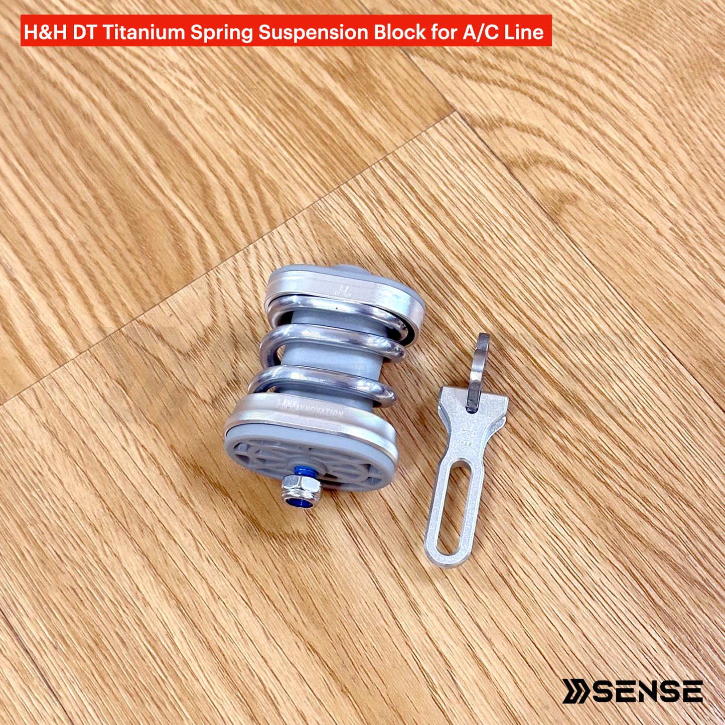 H&H DT Ti Titanium Spring Suspension Block for Brompton A/C Line 2/3/6 Speed