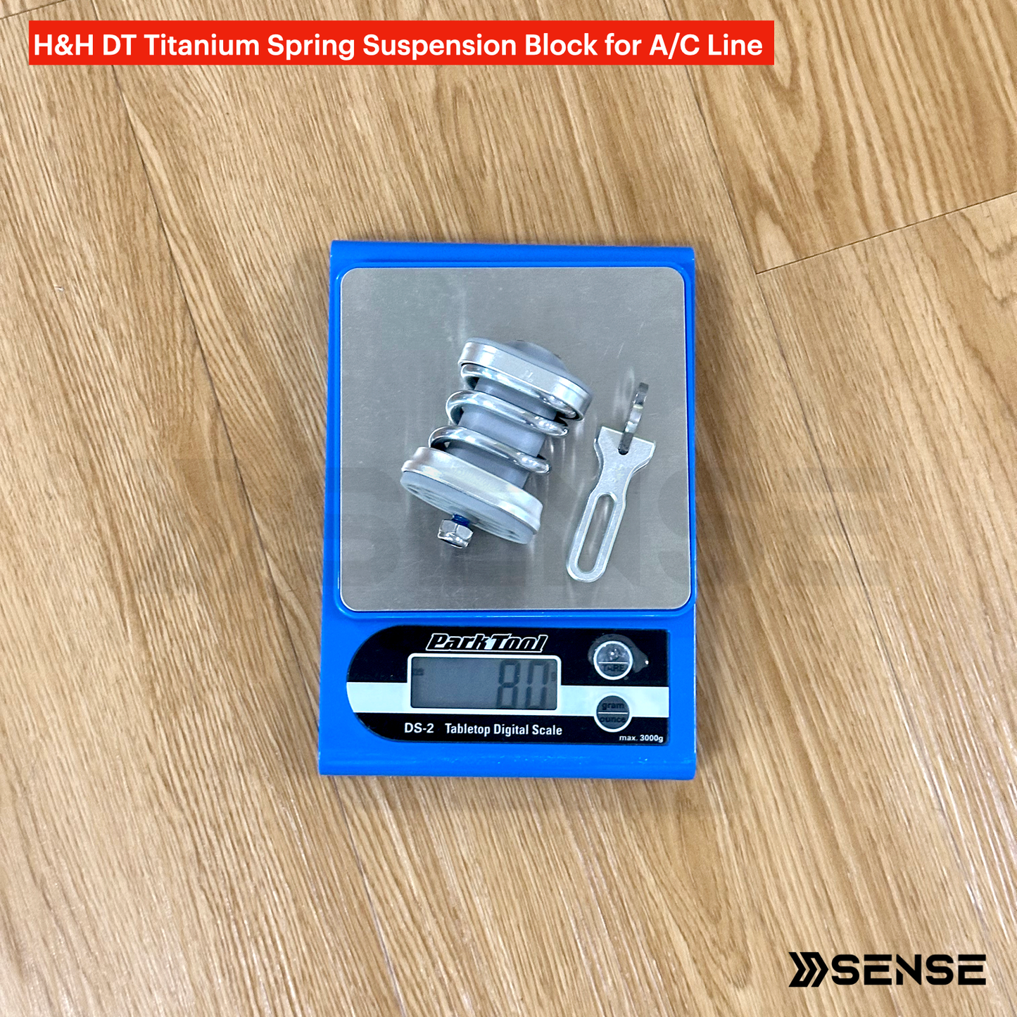 H&H DT Ti Titanium Spring Suspension Block for Brompton A/C Line 2/3/6 Speed