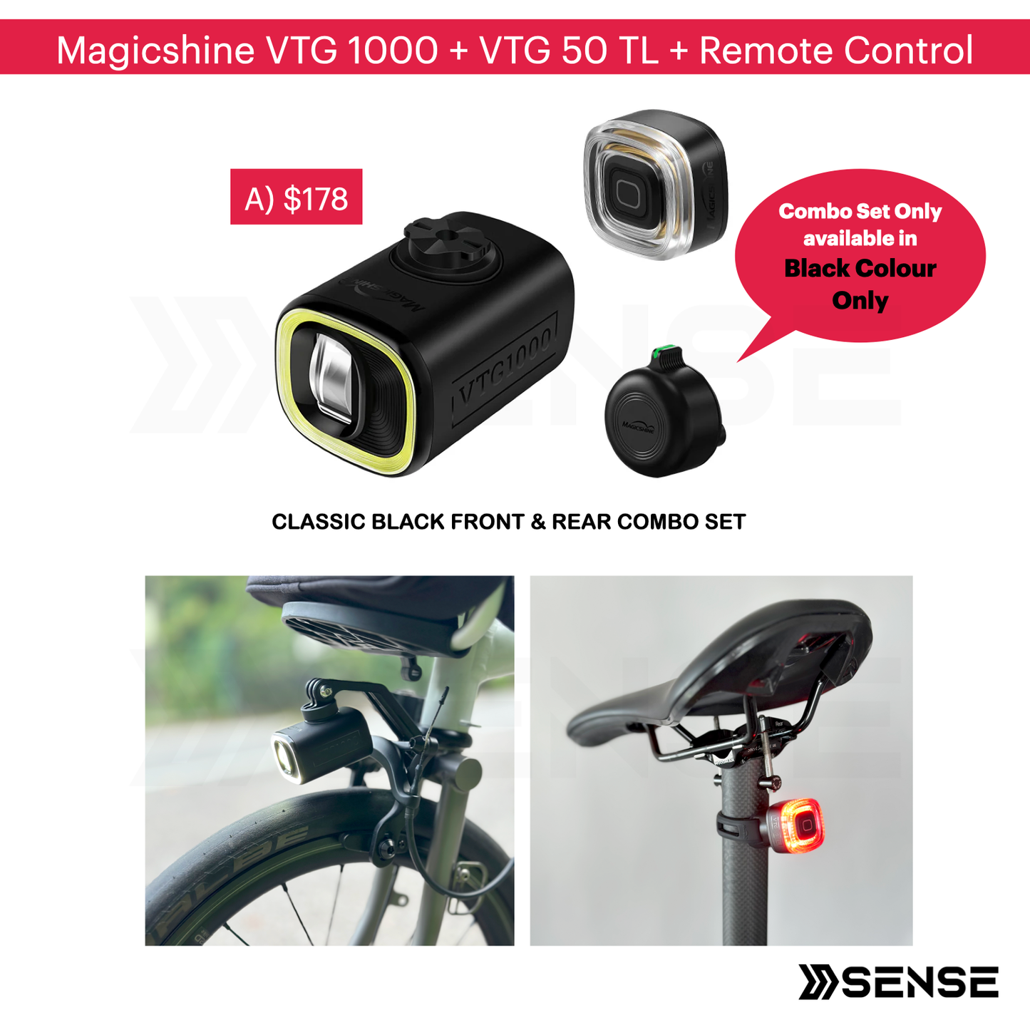 Magicshine VTG 1000 & VTG 50 TL for Brompton