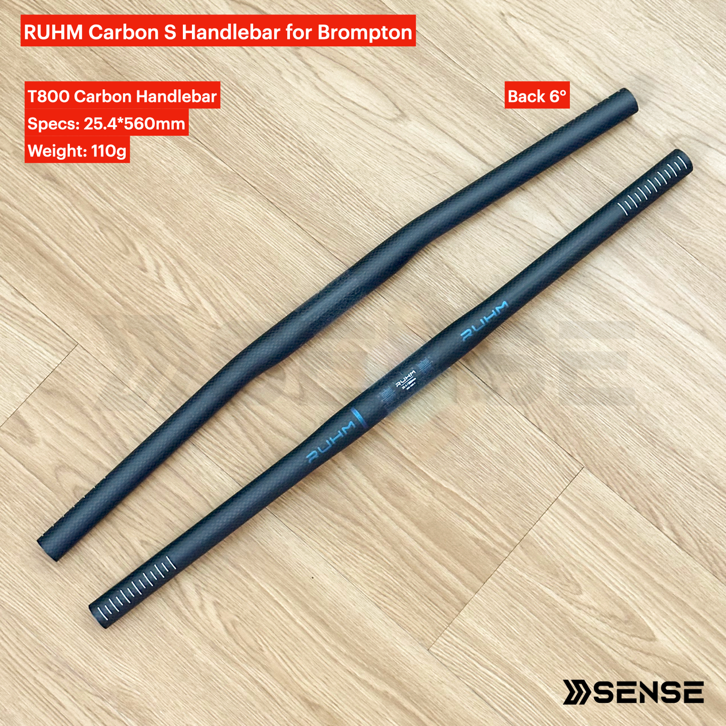 RUHM Carbon T800 Seatpost S Bar Handlebar Saddle Bundle