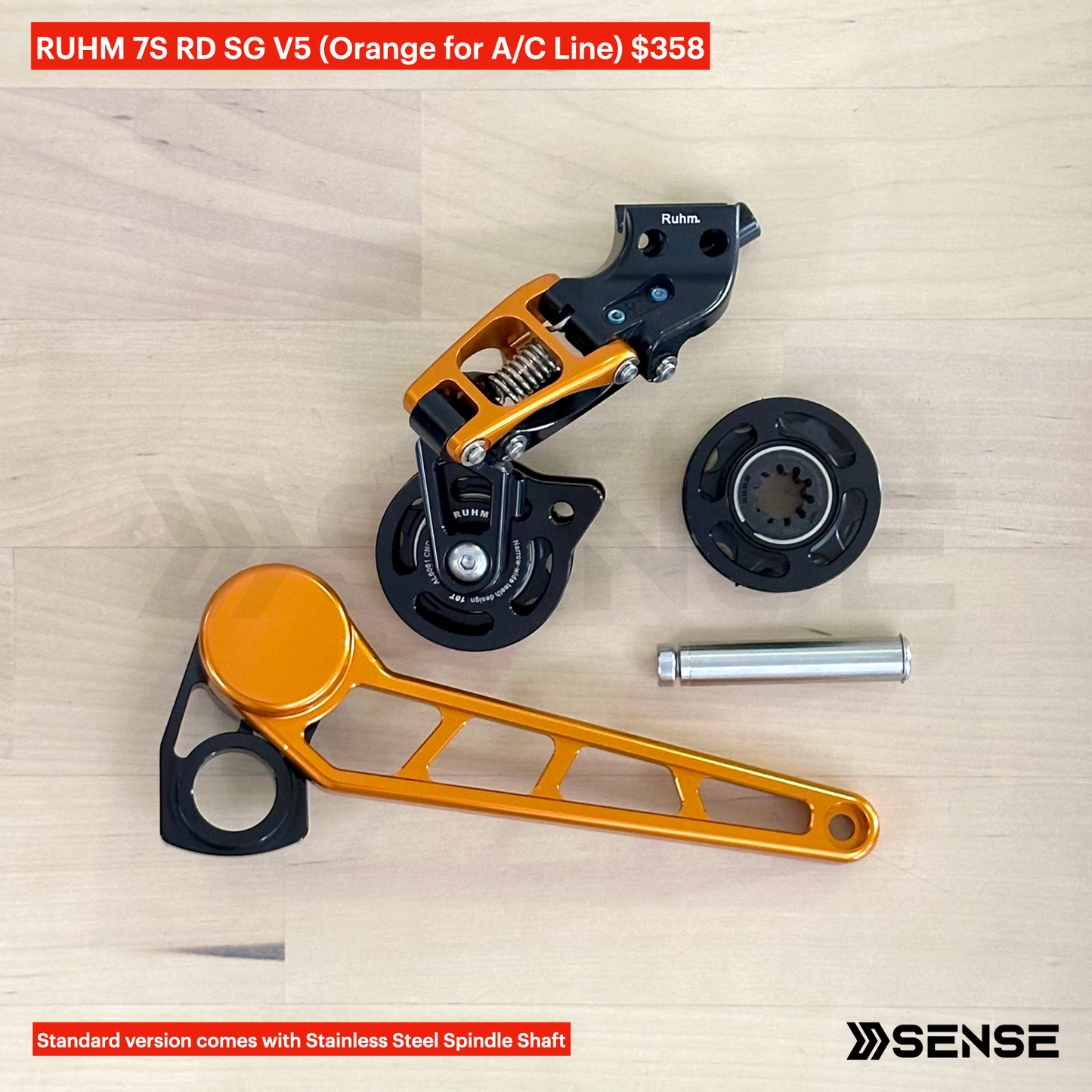RUHM 7S Gear Set RD Rear Derailleur Tensioner for Brompton A/C Line
