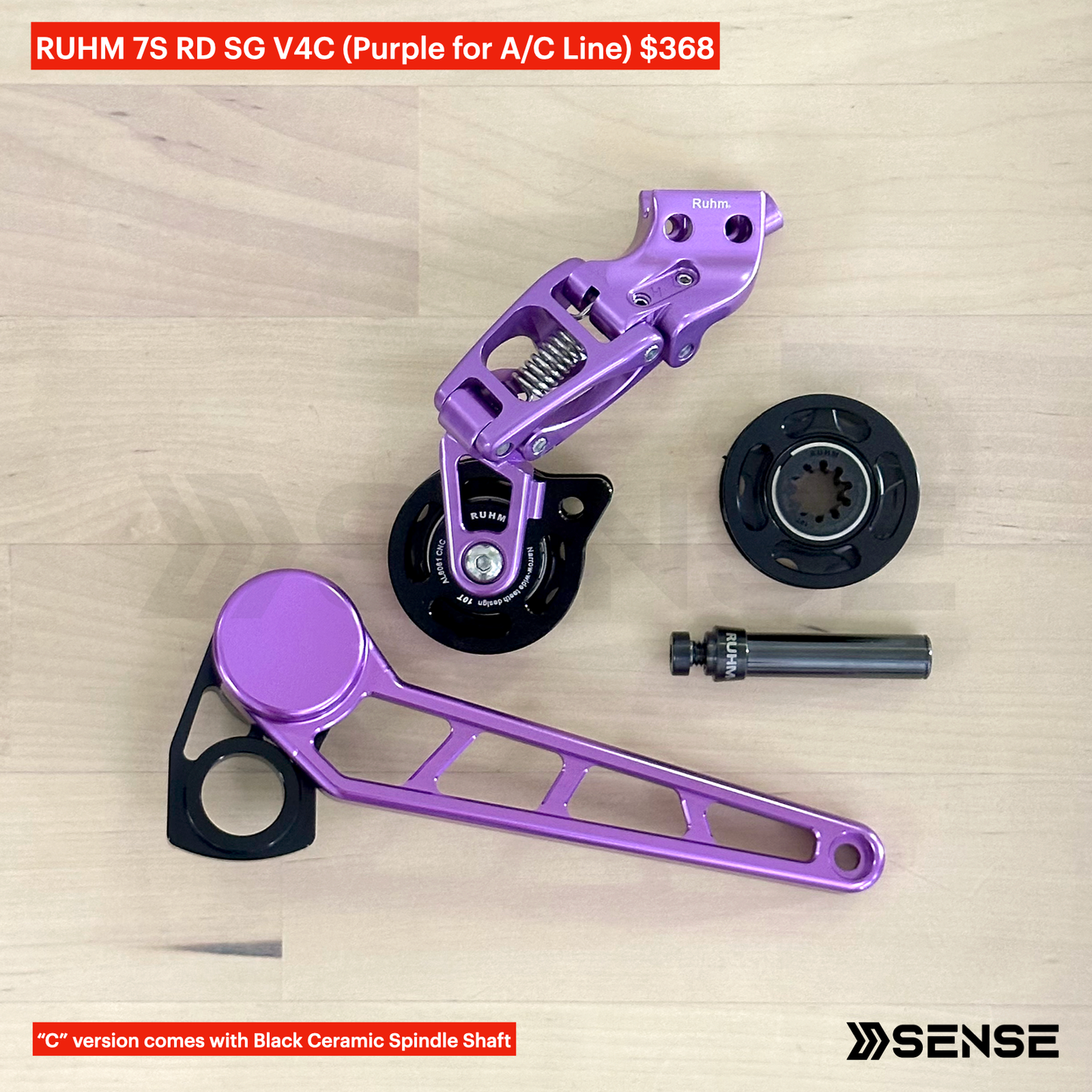 RUHM 7S Gear Set RD Rear Derailleur Tensioner for Brompton A/C Line