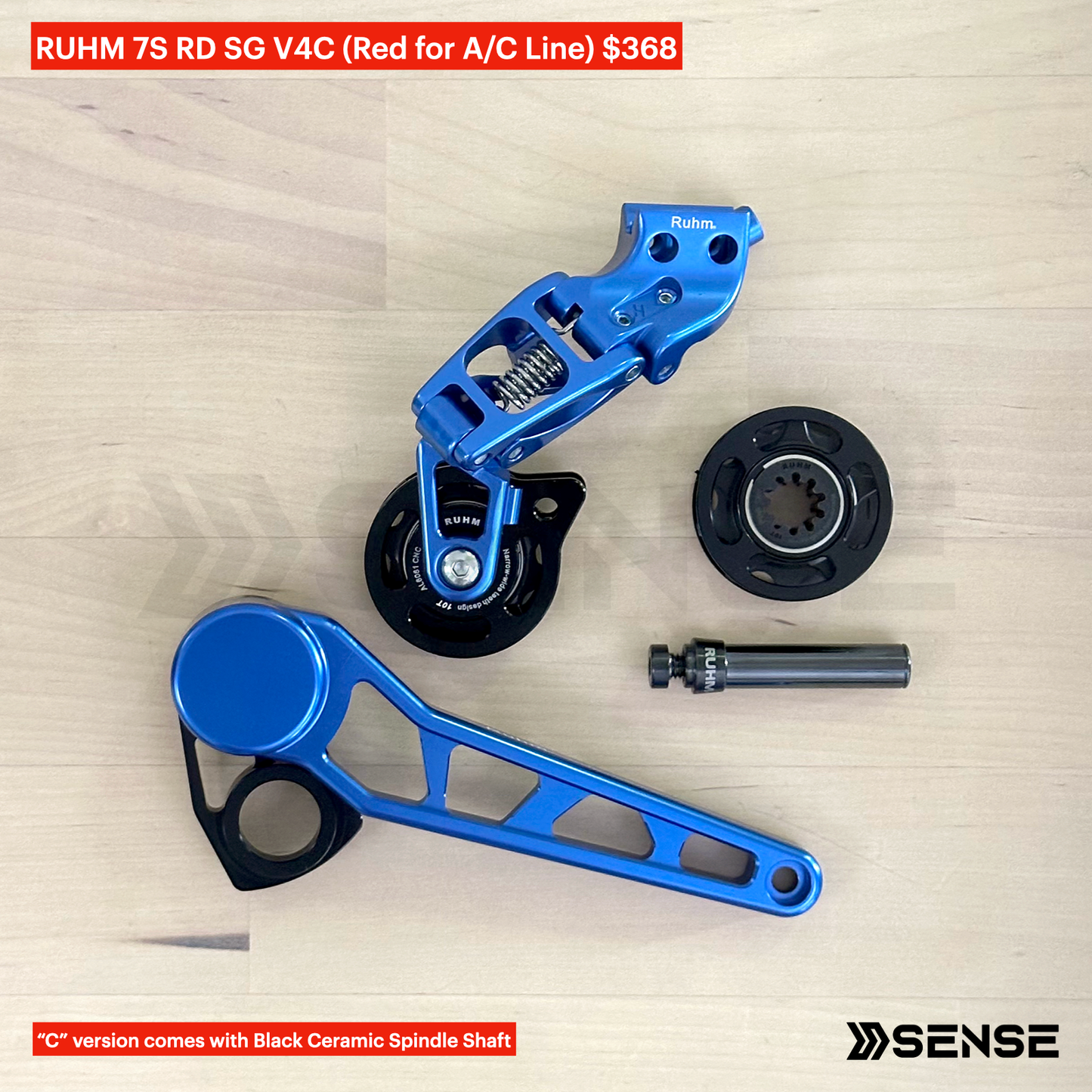 RUHM 7S Gear Set RD Rear Derailleur Tensioner for Brompton A/C Line