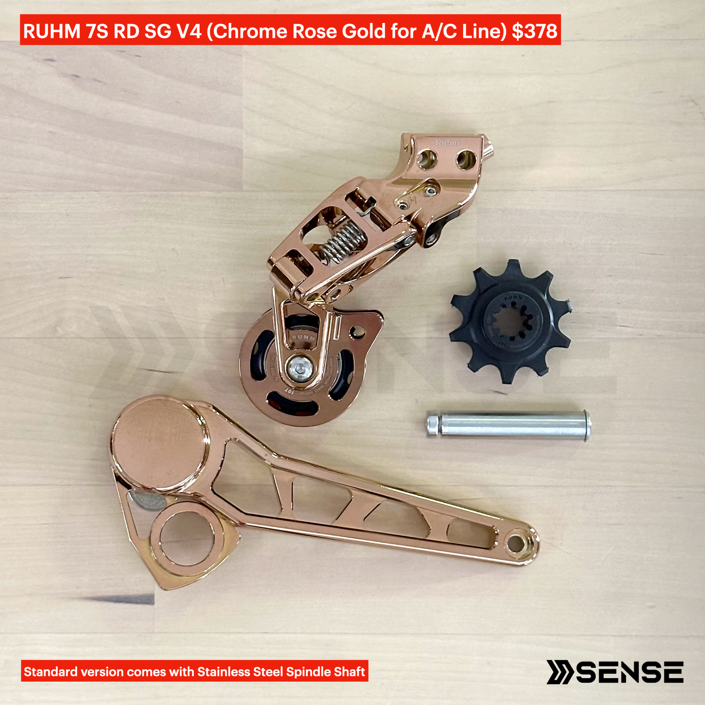 RUHM 7S Gear Set RD Rear Derailleur Tensioner for Brompton A/C Line